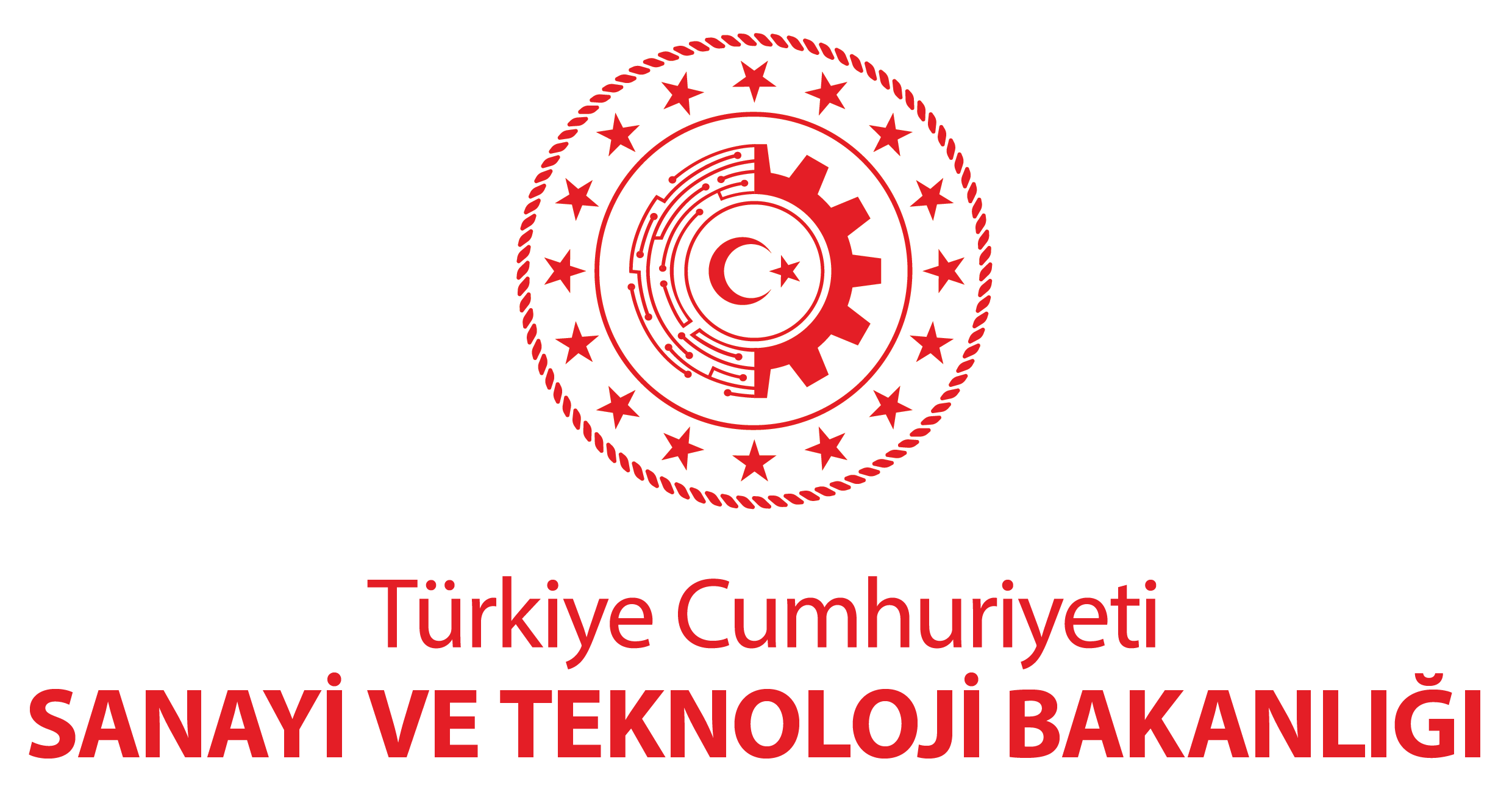 Türkiye Cumhuriyeti Sanayi ve Teknoloji Bakanlığı logosu